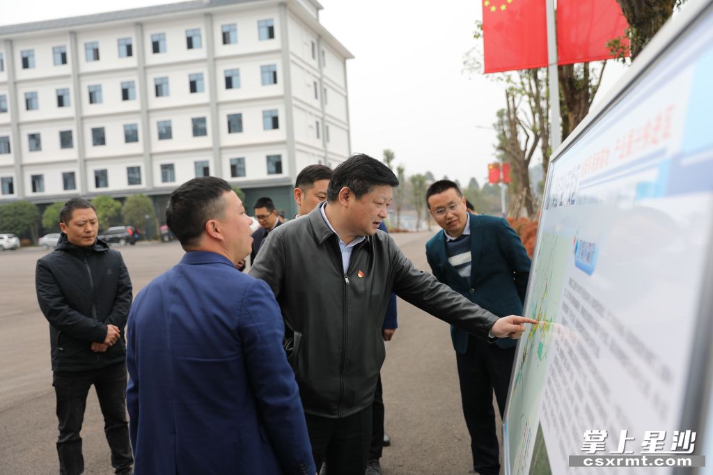 付旭明在桑植工業園B區考察產業發展情況。.jpg